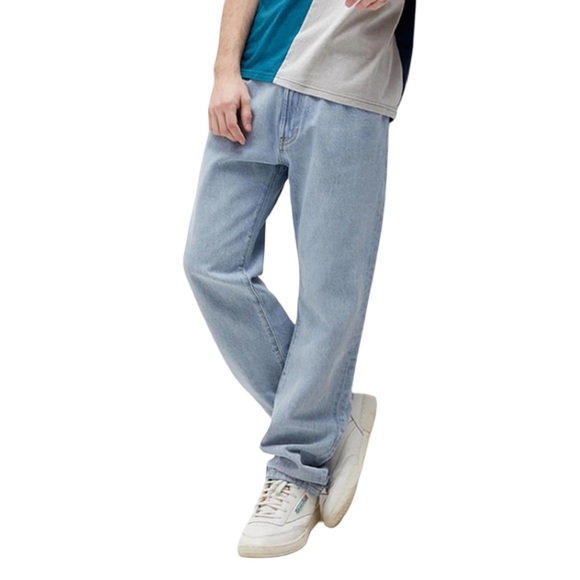 PacSun Baggy Straight Leg Jeans Light Indigo Blue Denim Mens Size 32x32 - Picture 2 of 14
